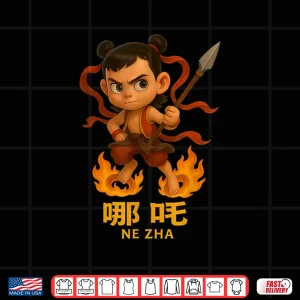 Design Nezha Chinese Myth Lotus Hero Shirt