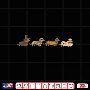 Design Dachshund Ghost Halloween Costume Dog Lover Shirt