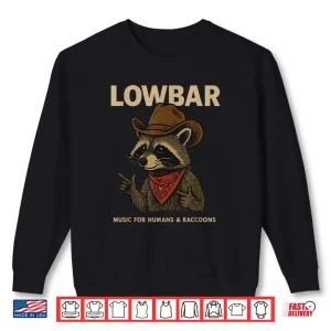 Sweatshirt Lowbar Fingergun Raccoon Shirt