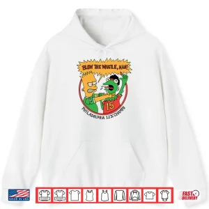Hoodie Bart Simpson Blow The Whistle Philadelphia LIX Champs Shirt