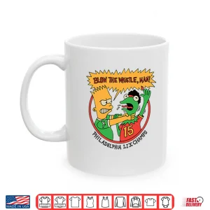 Mug Bart Simpson Blow The Whistle Philadelphia LIX Champs Shirt