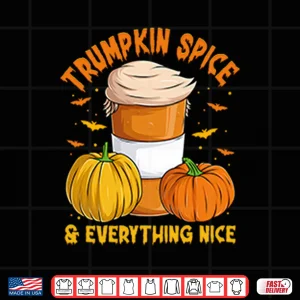 Design Trumpkin Spice Everything Nice Halloween Trump Pumpkin Shirt