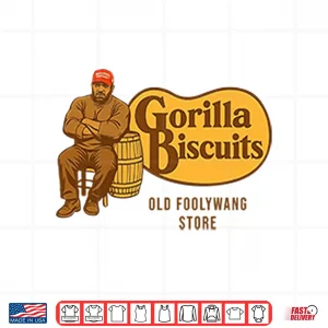 Design Cracker Barrel Gorilla Biscuits Old Foolywang Store Shirt