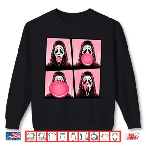Sweatshirt Ghostface Bubble Pink Gum Halloween Shirt