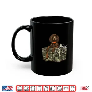 Mug Field Spaniel Dog with Deer Antler Hello Hunting Season Shirt
