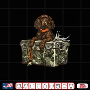 Design Field Spaniel Dog with Deer Antler Hello Hunting Season Shirt