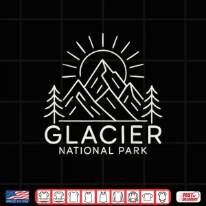 Design Glacier National Park Montana Shirt