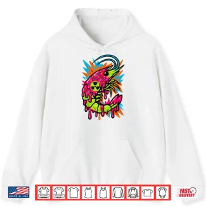 Hoodie Radioactive Shrimp Tech Vaporwave Slime Shirt