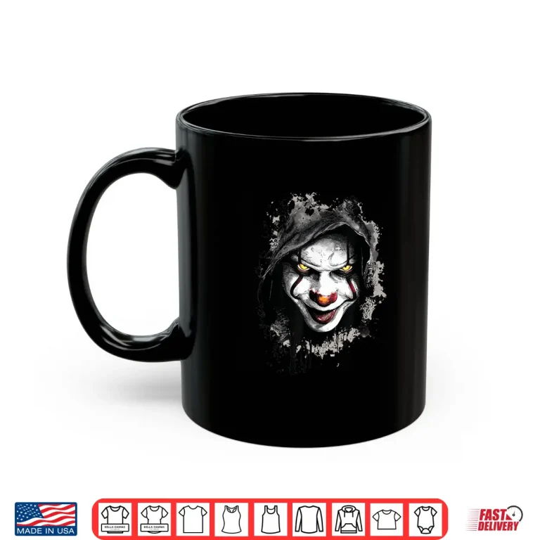 Mug Scary Creepy Clown Face Shirt