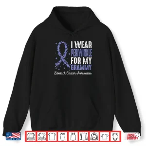 Hoodie I Wear Periwinkle for My Grammy Stomach Cancer Awareness Shirt