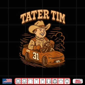 Design Tater Tim Race Car Driver Shirt