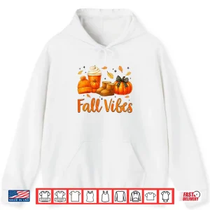 Hoodie Fall Vibes Pumpkin Spice Latte Autumn Shirt