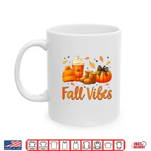 Mug Fall Vibes Pumpkin Spice Latte Autumn Shirt