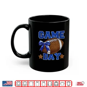 Mug Game Day Football Season Mama Girl Blue Gold Vibes Shirt