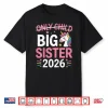 Only Child Crossed Out Big Sister 2026 Shirt