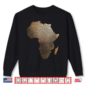Sweatshirt African Roots Art for Men Women Afrocentric African Map Shirt