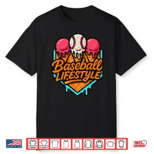 Baseball Lifestyle 101 Apparel Youth Baseball Drip Icecream Shirt