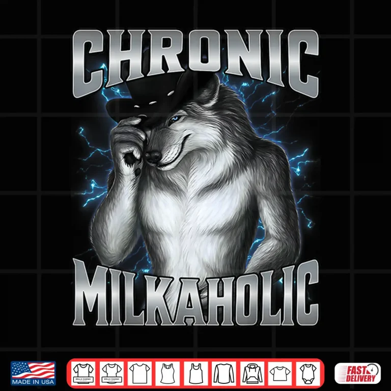Design Chronic Milkaholic Cringe Alpha Werewolf Meme Shirt
