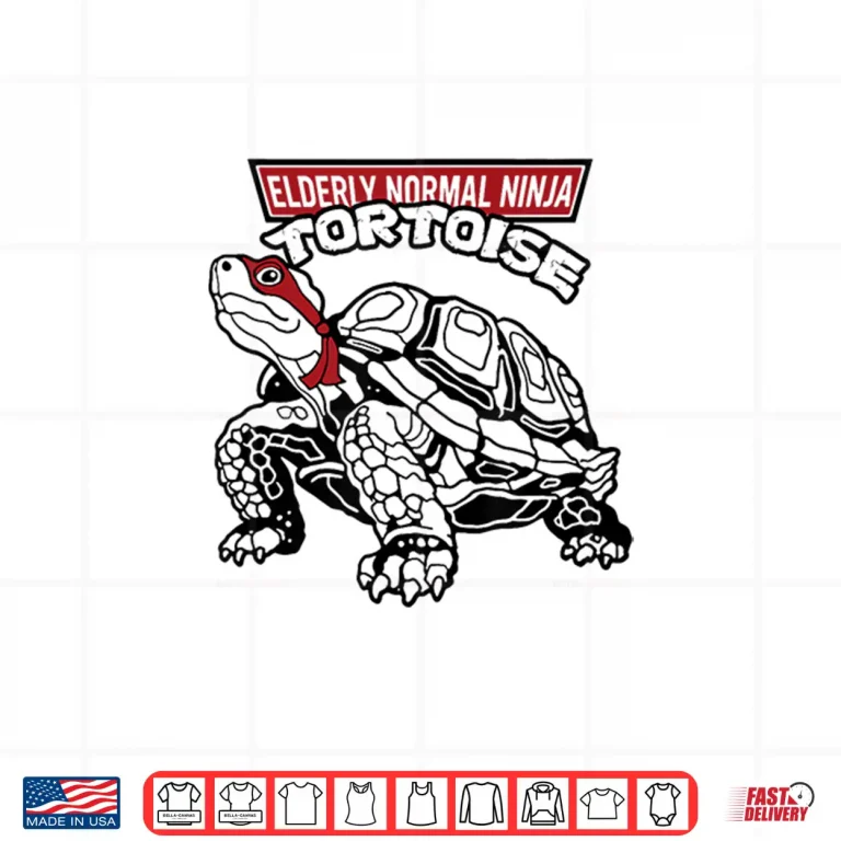 Design Elderly Normal Ninja Tortoise Shirt 1