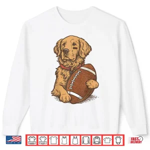 Sweatshirt Golden Retriever Dog Football Game Day Touchdown Season Shirt
