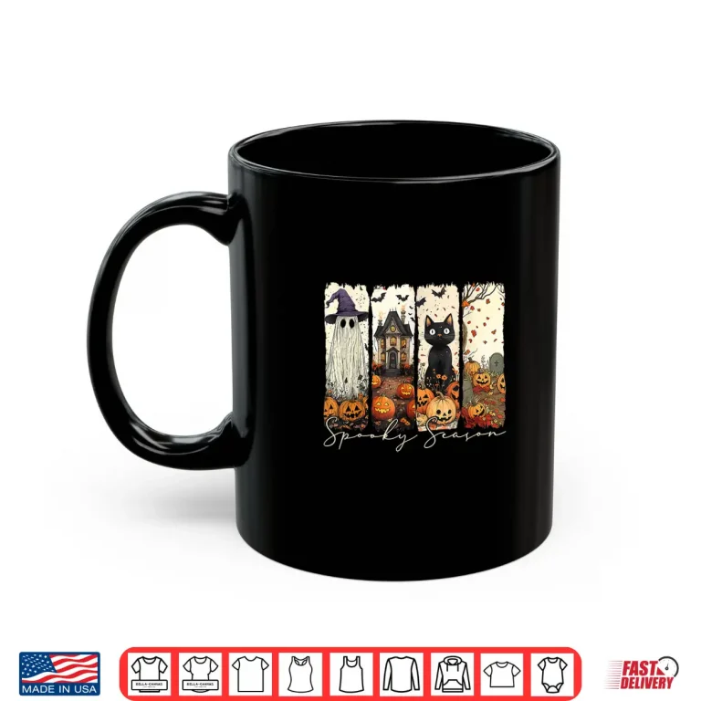 Mug Vintage Halloween Horror Spooky Season Shirt