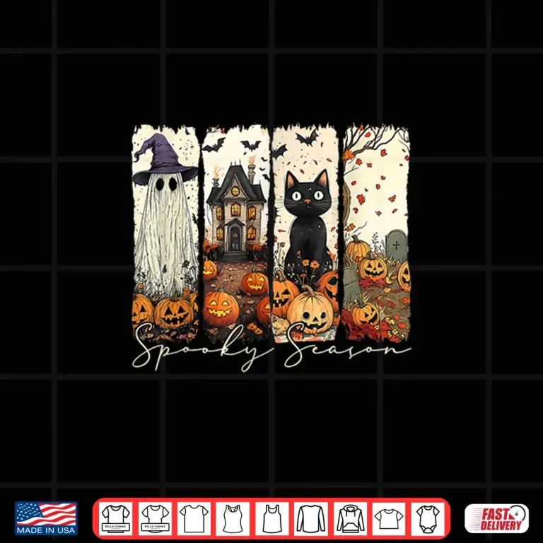 Design Vintage Halloween Horror Spooky Season Shirt