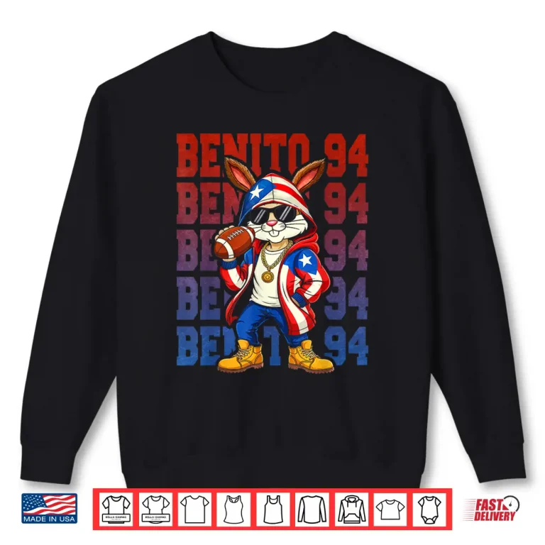Jersey Text Benito 94 Number For Sport Front & Back Shirt 2 Sweatshirt Jersey Text Benito 94 Number For Sport Front Back Shirt