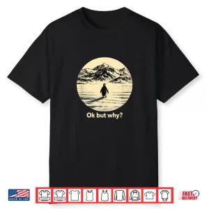 Ok But Why Penguin Head Towards The Mountains Penguins Meme Shirt