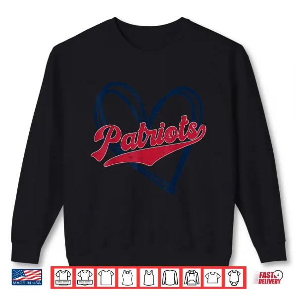 Sweatshirt Vintage Patriots School Spirit Go Patriots Love Shirt