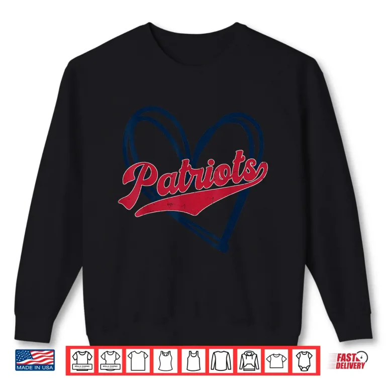 Sweatshirt Vintage Patriots School Spirit Go Patriots Love Shirt
