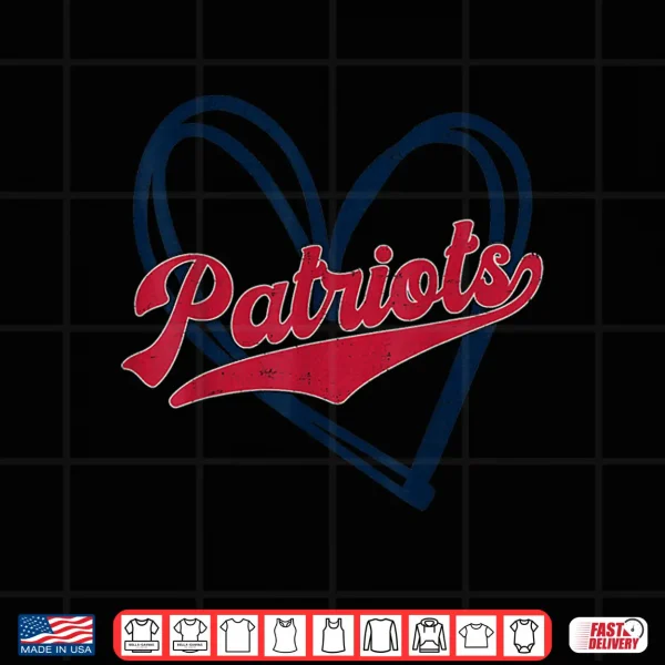 Design Vintage Patriots School Spirit Go Patriots Love Shirt