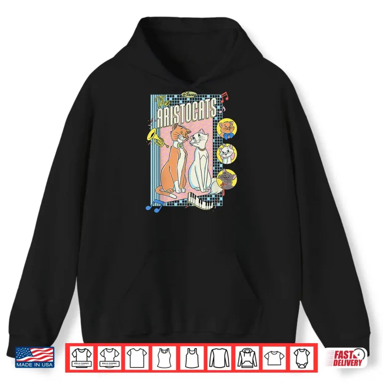 Hoodie Disney The Aristocats Duchess And Thomas Retro Jazz Shirt