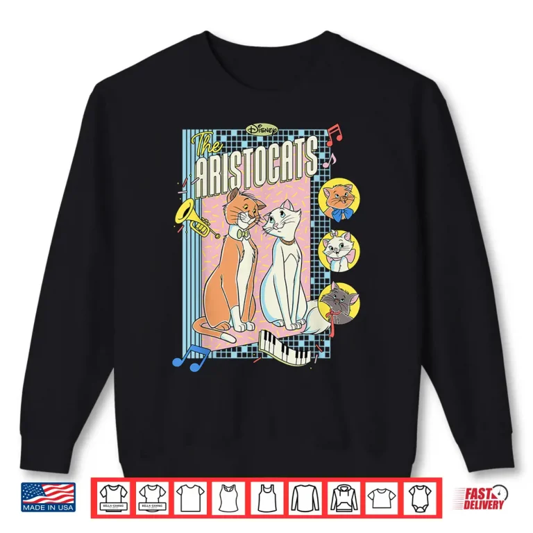 Sweatshirt Disney The Aristocats Duchess And Thomas Retro Jazz Shirt