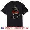 Cowboy Pug Dog Funny Western Outfit Red Pug Cowboy Meme Shirt