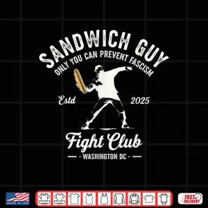Design Free Throwing Sub Sandwich Guy DC Flag Funny Meme Shirt