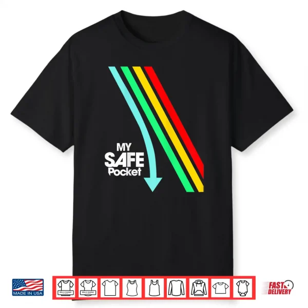 Raiders Back Side Safe Pocket Gamer Sci Fi Game Humor Shirt