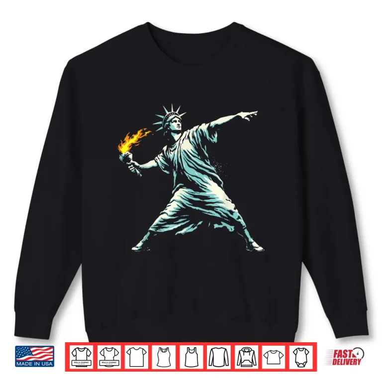 Sweatshirt Statue Of Liberty Resist Shirt