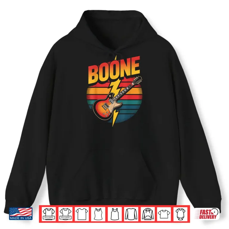 Hoodie Vintage Boone Name Lover Retro Shirt