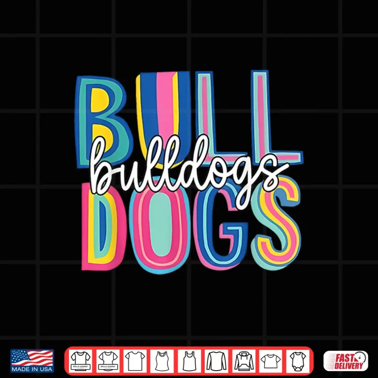 Design Bulldogs School Mascot Back To School Team Spirit Shirt