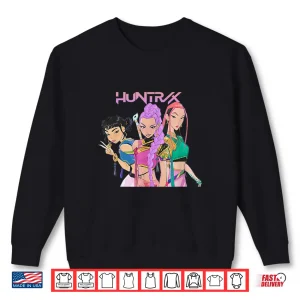 Sweatshirt ShirtHUNTRIX Team Drawing KPop Demon Hunters Shirt