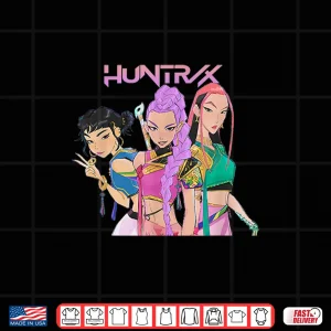 Design ShirtHUNTRIX Team Drawing KPop Demon Hunters Shirt