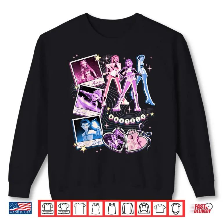 Sweatshirt Zoey Showcase Retro Neon Poster Huntrix Kpop Demon Hunter Shirt