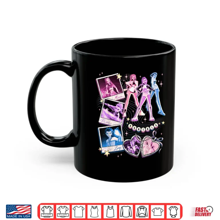 Mug Zoey Showcase Retro Neon Poster Huntrix Kpop Demon Hunter Shirt