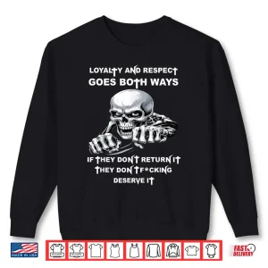 Sweatshirt Loyalty and Respect Goes Both Ways If They Dont Return It Shirt 1
