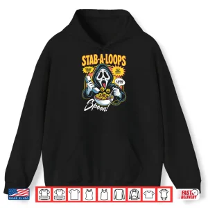 Hoodie Stab A Loops Horror Cereal Box Halloween Shirt 1