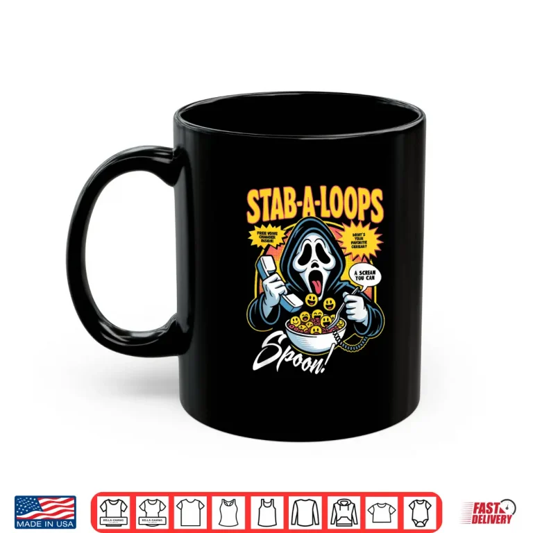 Mug Stab A Loops Horror Cereal Box Halloween Shirt 1