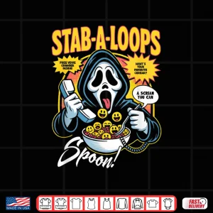 Design Stab A Loops Horror Cereal Box Halloween Shirt 1