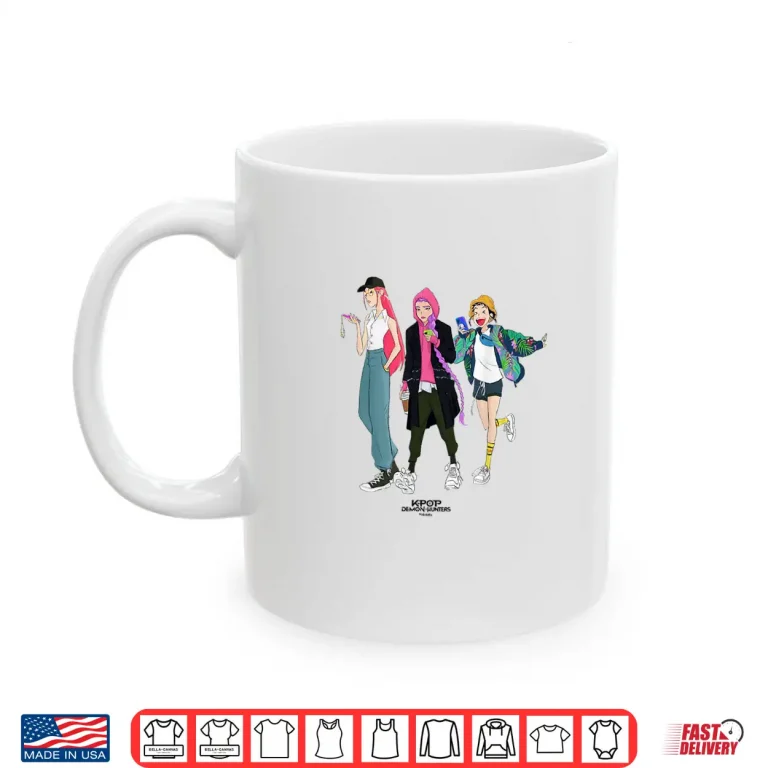 Mug HUNTRIX Girls Streetwear KPop Demon Hunters Shirt