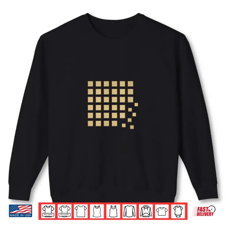 Sweatshirt Cascade Abstract Minimalist Falling Squares Shirt