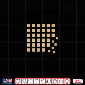 Design Cascade Abstract Minimalist Falling Squares Shirt